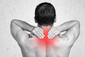 Man with neck pain