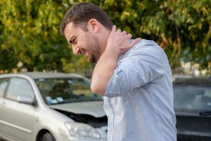 Man with neck and shoulder pain